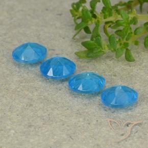 Gemme di Apatite Blu naturale da 1.38 ct, Ovale, VS