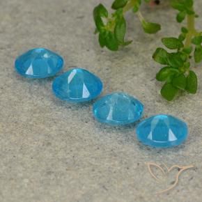 Gemme di Apatite Acqua profonda naturale da 1.65 ct, Ovale, VS