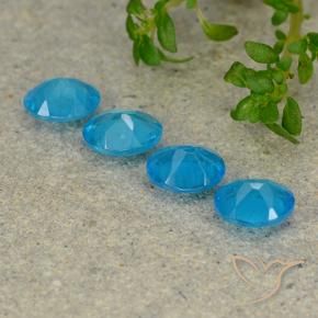 Gemme di Apatite Blu elettrico naturale da 1.38 ct, Ovale, VS