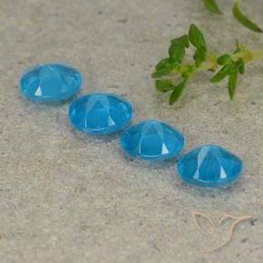 Gemme di Apatite Blu medio naturale da 1.54 ct, Ovale, VS