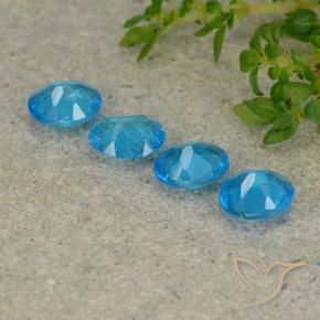 Gemme di Apatite Blu naturale da 1.11 ct, Ovale, VS