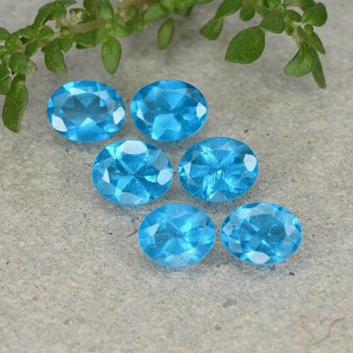 Gemme di Apatite Azzurro naturale da 2.17 ct, Ovale, VS