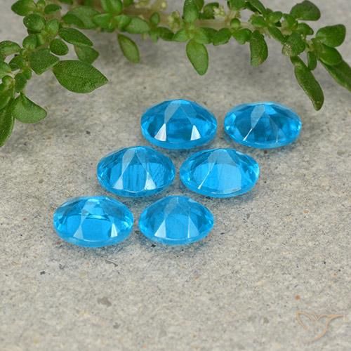 Gemme di Apatite Azzurro naturale da 2.17 ct, Ovale, VS