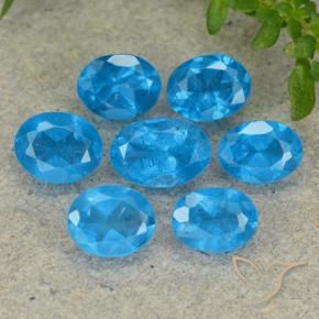 Gemme di Apatite Blu naturale da 2.90 ct, Ovale, VS