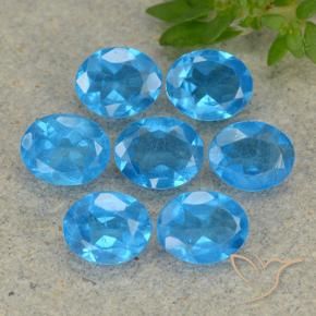 Gemme di Apatite Blu medio naturale da 2.26 ct, Ovale, VS