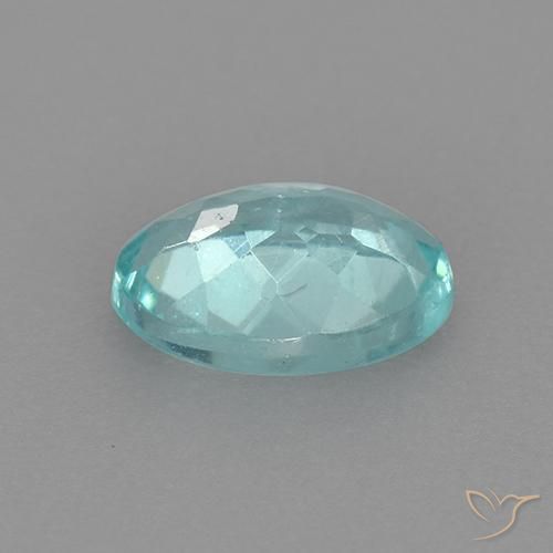 Apatite Blu verde naturale da 0.77 ct, Ovale, VS