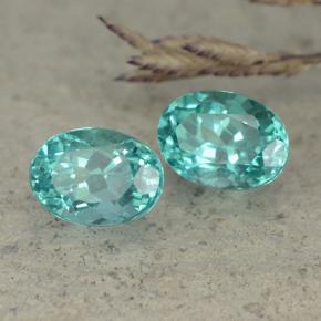 Gemme di Apatite Verde blu naturale da 2.30 ct, Taglio ovale, VVS-VS