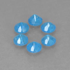 Gemme di Apatite Blu medio naturale da 1.13 ct, Taglio rotondo, VS