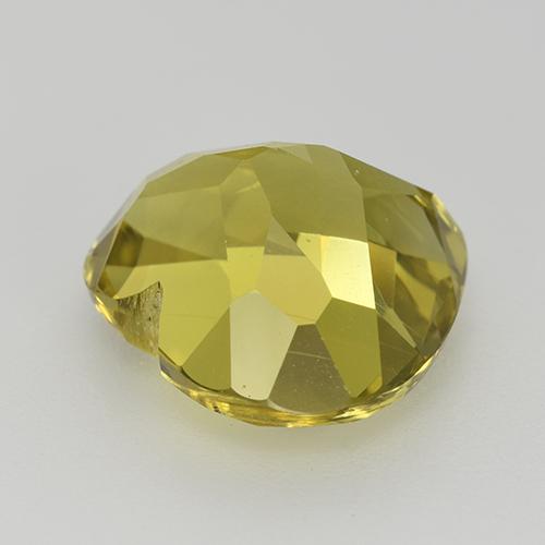 Apatite naturale giallo da 6,12 ct, a forma di cuore, VVS-VS