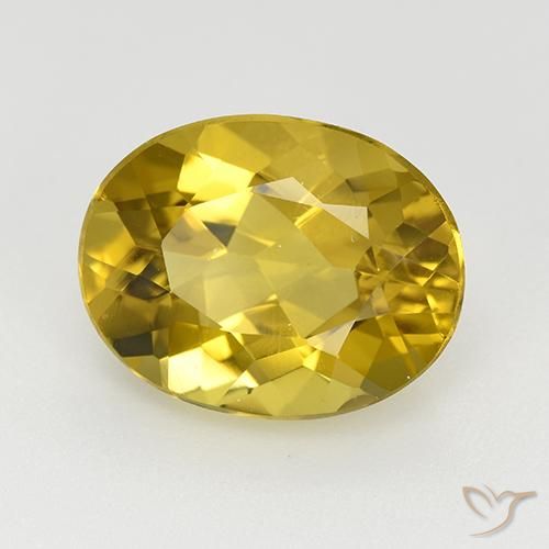 Apatite Oro giallastro naturale da 4.90 ct, Ovale, VVS-VS