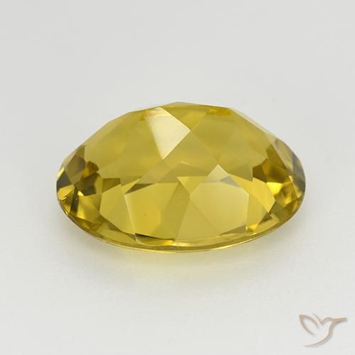 Apatite Oro giallastro naturale da 4.90 ct, Ovale, VVS-VS