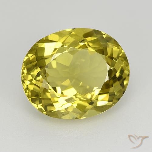Apatite Giallo terroso naturale da 6.26 ct, Ovale, VVS-VS