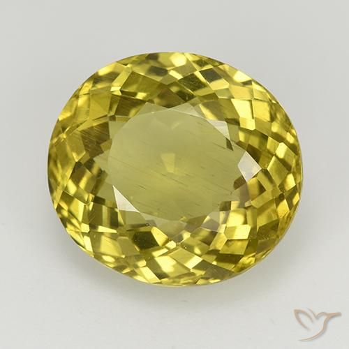 Apatite Giallo intenso naturale da 8.48 ct, Ovale, VS