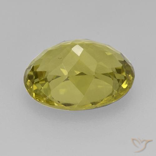 Apatite Giallo medio naturale da 3.98 ct, Ovale, VS