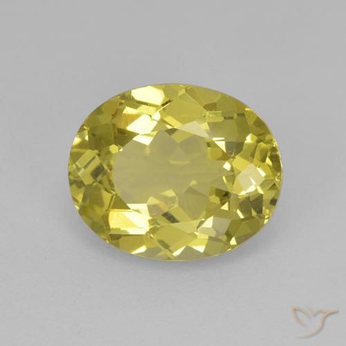 Apatite Giallo pallido naturale da 2.37 ct, Ovale, VS