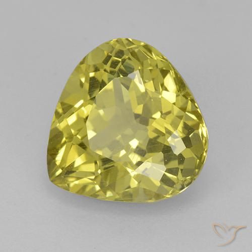 Apatite Giallo medio naturale da 3.73 ct, Forma a pera, VS