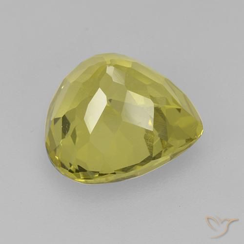 Apatite Giallo medio naturale da 3.73 ct, Forma a pera, VS