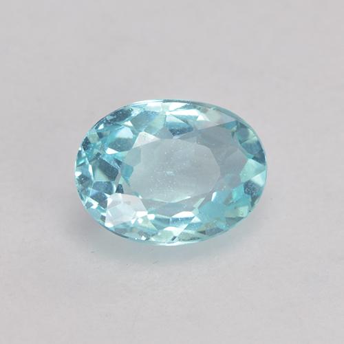 Apatite naturale turchese da 0,53 ct, taglio ovale, VS