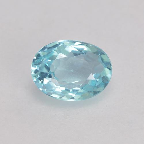 Apatite naturale turchese da 0,53 ct, taglio ovale, VS