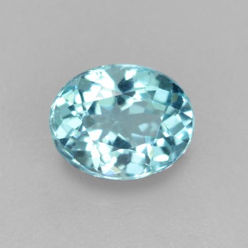 Apatite Blu acqua naturale da 0.57 ct, Taglio ovale, VS-SI