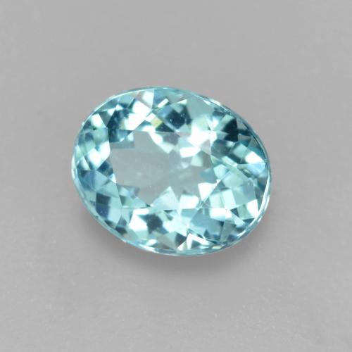 Apatite Blu acqua naturale da 0.57 ct, Taglio ovale, VS-SI