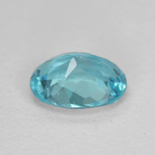 Apatite naturale turchese da 0,48 ct, taglio ovale, VS-SI