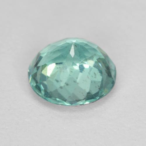 Apatite Blu verde naturale da 0.58 ct, Taglio rotondo, SI