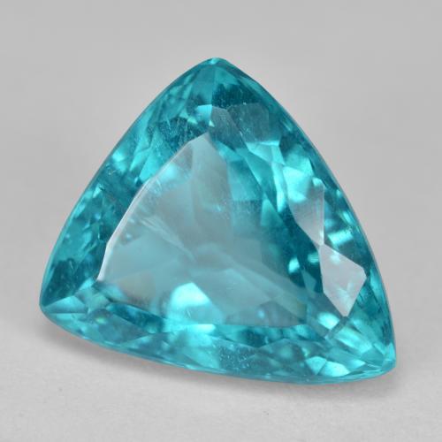 Apatite naturale turchese da 4,81 ct, trillion, SI