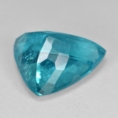 Apatite naturale turchese da 4,81 ct, trillion, SI