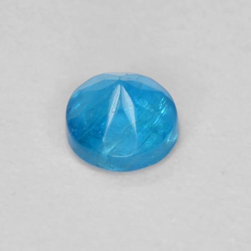 Apatite naturale blu da 0,22 ct, taglio rotondo, VS