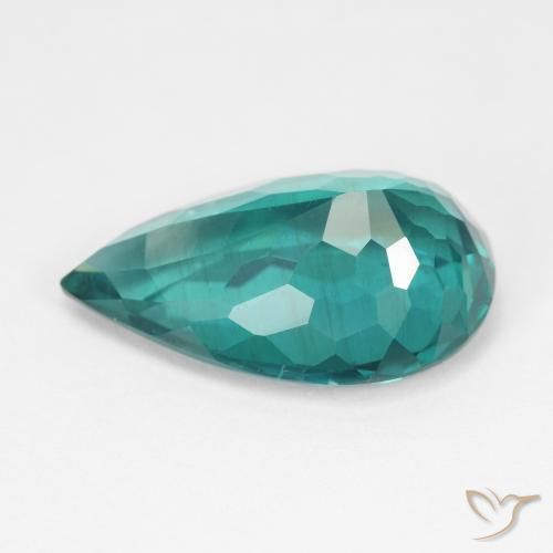 Apatite Verde acqua scuro naturale da 6.94 ct, Forma a pera, VS