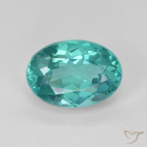 5.33ct Naturale Alzavola brillante Apatite, Ovale, VS