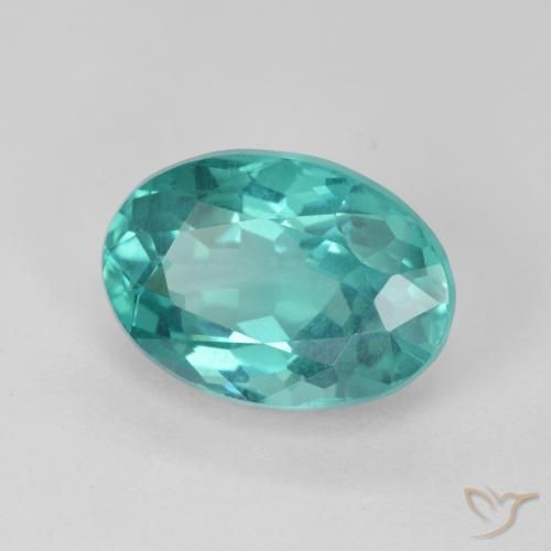 Apatite Alzavola brillante naturale da 5.33 ct, Ovale, VS