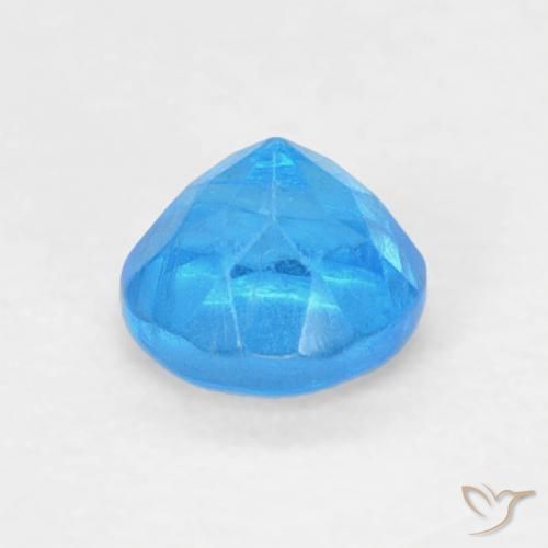 Apatite Bambina blu naturale da 0.22 ct, Rotondo, VS