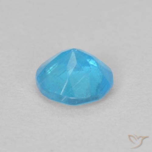 Apatite Azzurro naturale da 0.20 ct, Rotondo, VS