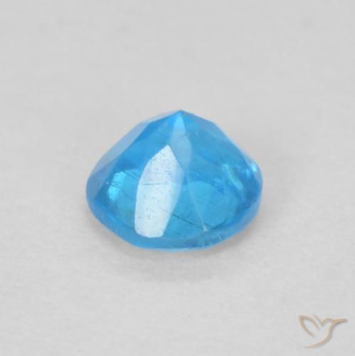 Apatite Deep Baby Blue Baby naturale da 0.21 ct, Rotondo, VS