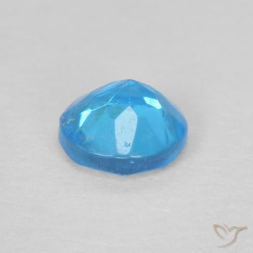Apatite Deep Baby Blue Baby naturale da 0.20 ct, Rotondo, VS