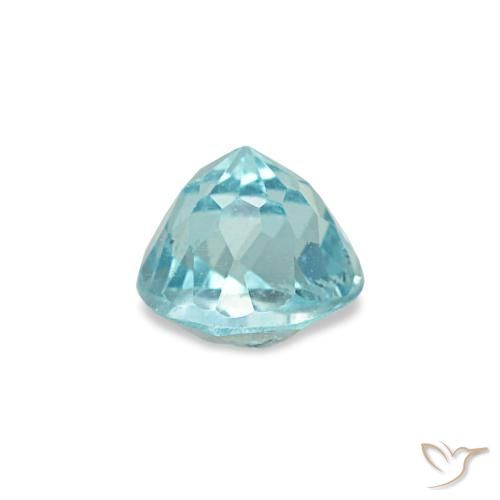 Apatite naturale turchese da 0,33 ct, taglio rotondo, VS-SI