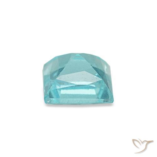 Apatite naturale turchese da 0,59 ct, quadrato, VS-SI
