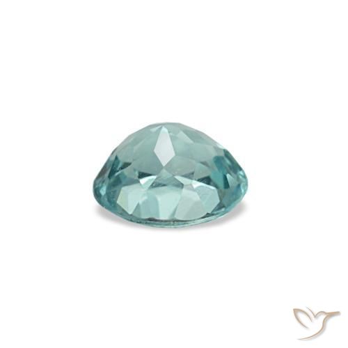 Apatite naturale turchese da 0,23 ct, taglio ovale, VVS