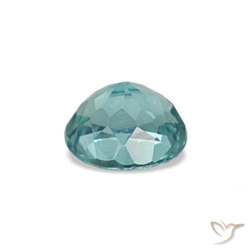 Apatite naturale turchese da 0,33 ct, taglio ovale, VVS