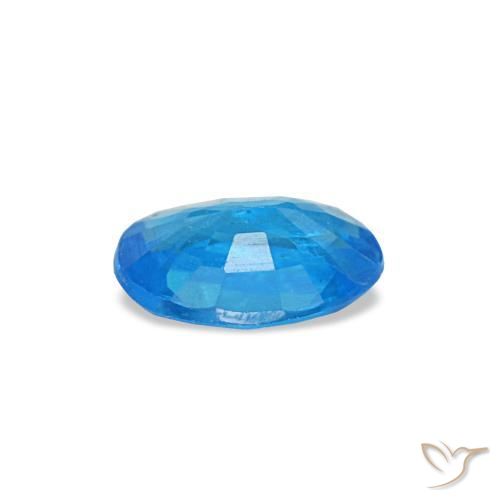 Apatite naturale blu da 0,32 ct, taglio ovale, SI