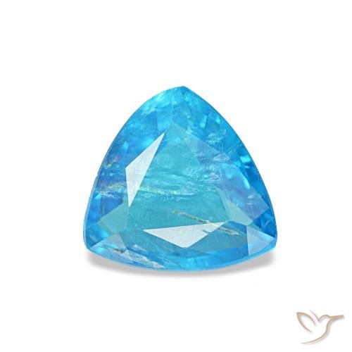 Apatite naturale blu da 0,49 ct, trillion, SI