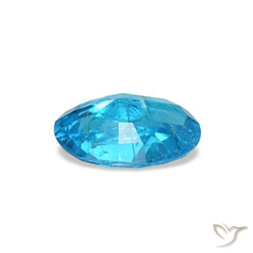 Apatite naturale blu da 0,54 ct, taglio ovale, SI