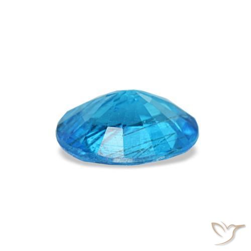 Apatite naturale blu da 0,44 ct, taglio ovale, SI