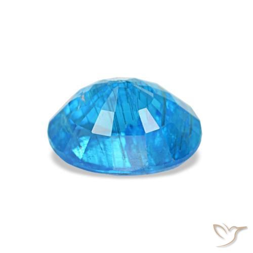 Apatite naturale blu da 0,79 ct, taglio ovale, SI