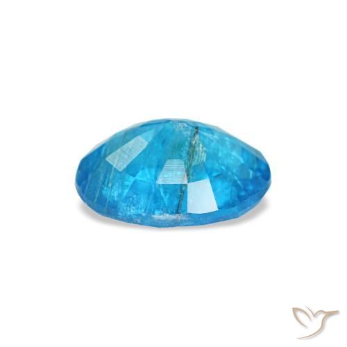 Apatite naturale blu da 0,51 ct, taglio ovale, SI
