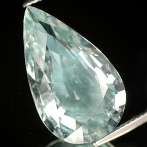 Acquamarina Azzurro naturale da 9.85 ct, Forma a pera, SI