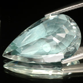 Acquamarina Azzurro naturale da 9.85 ct, Forma a pera, SI
