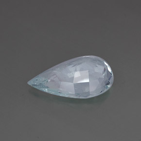 Acquamarina naturale blu da 14,24 ct, taglio a pera, SI